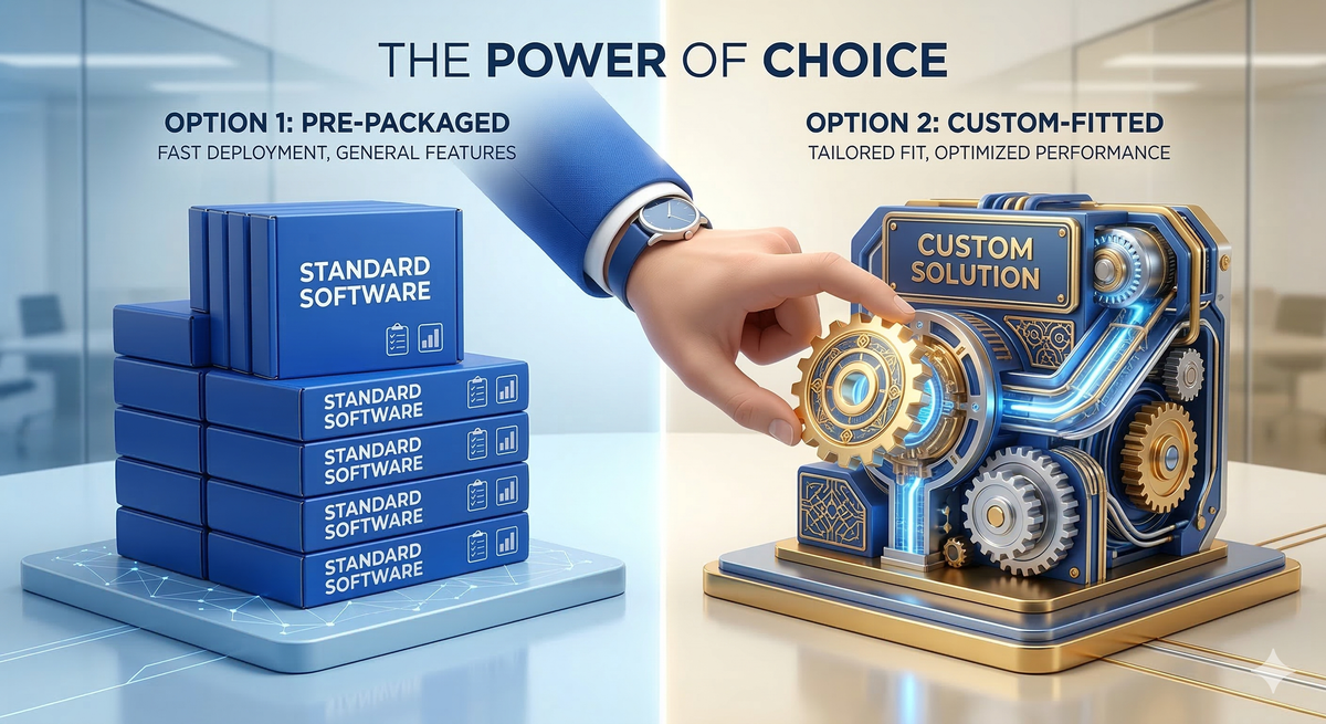 Software "enlatado" vs. Software a la medida: Cuándo vale la pena la inversión para tu corporación