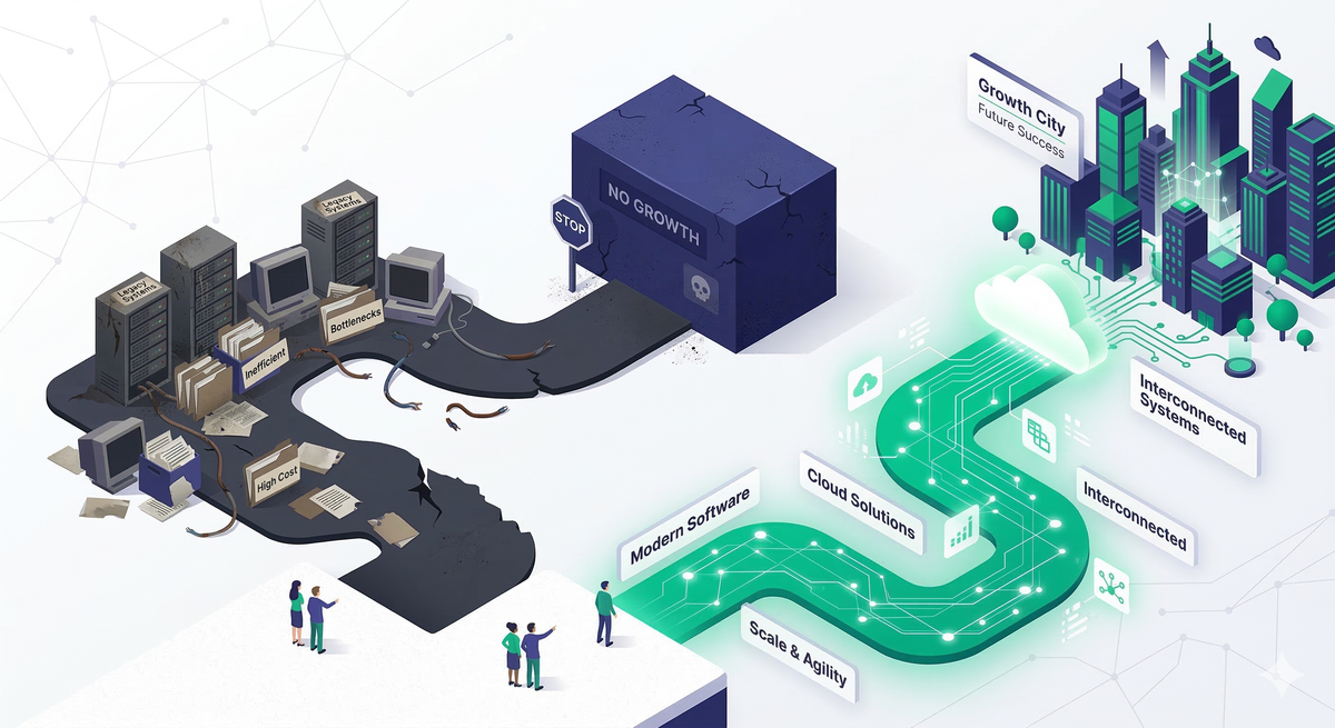 El falso ahorro de mantener un ERP heredado frente a las soluciones de software modernas