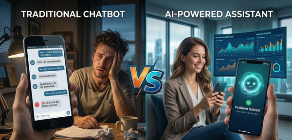 Tu antiguo chatbot está frustrando a tus clientes: Por qué es urgente evolucionar a la IA Cognitiva