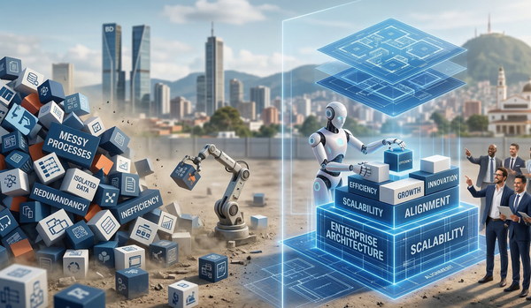 Por qué automatizar el desorden no funciona: La importancia de la Arquitectura Empresarial antes de la IA
